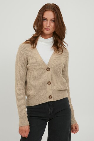 b.young Knit Cardigan 'NORA' in Brown: front