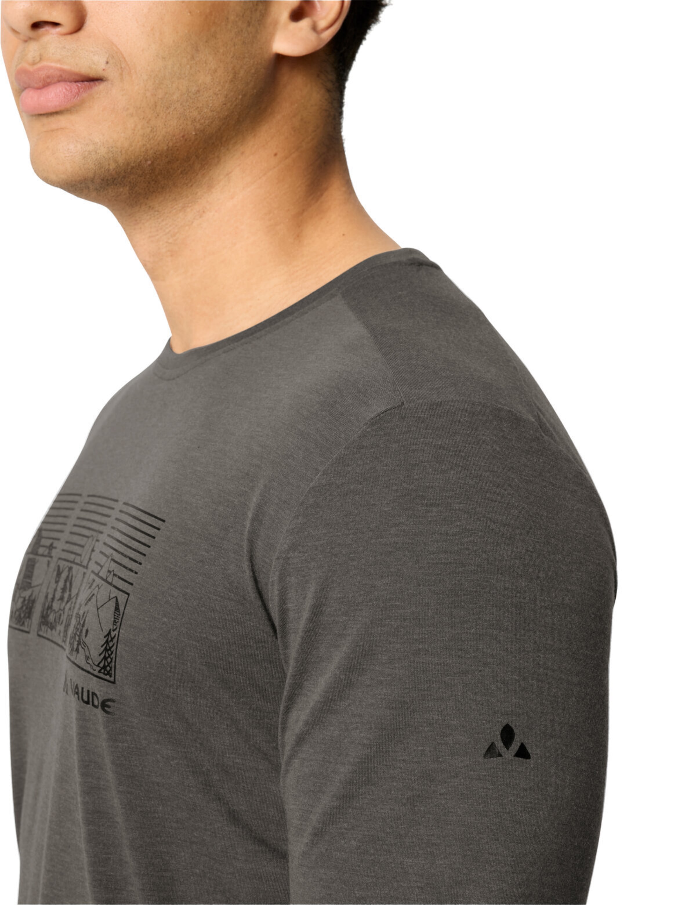 VAUDE Functioneel shirt 'Rosemoor III' in Bruin