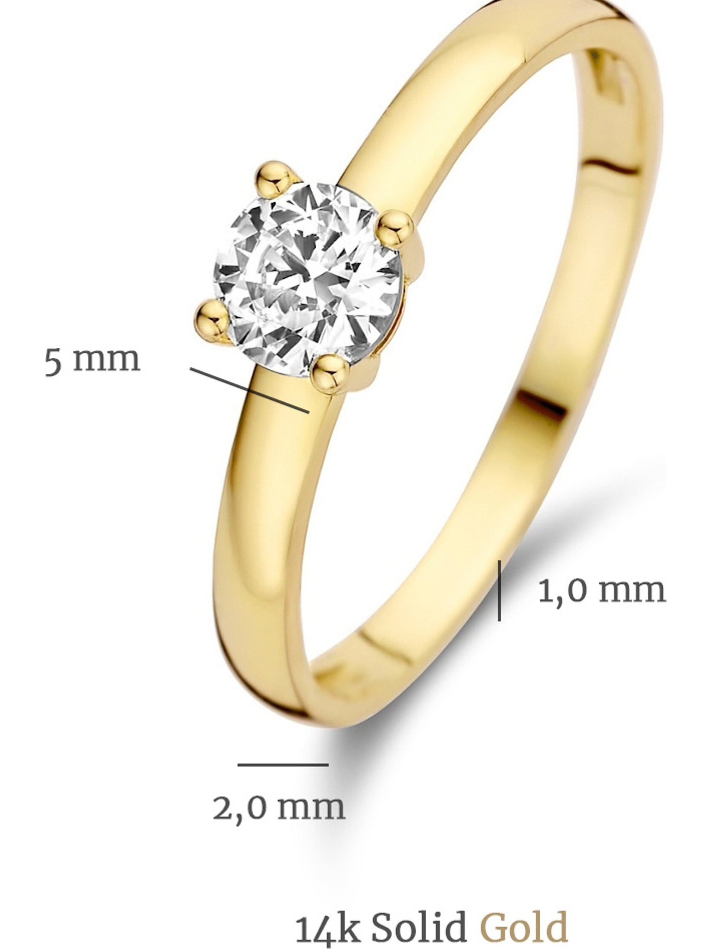 Isabel Bernard Ring in Gold