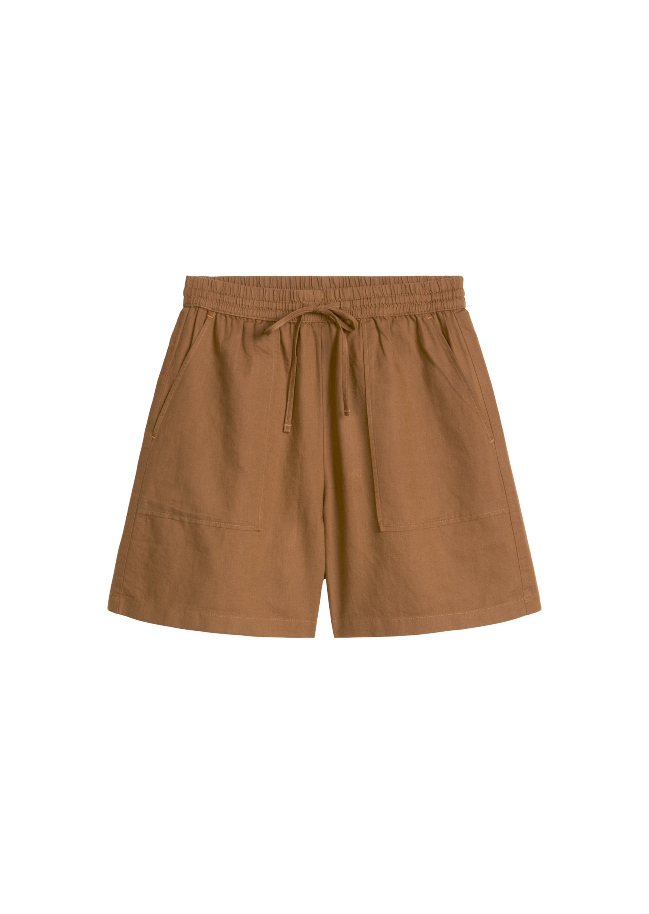 Marc O'Polo DENIM Loosefit Hose in Braun: Vorderseite