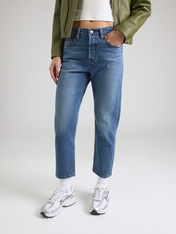 LEVI'S ® - Regular Calças de ganga '501® CROP' em azul: frente
