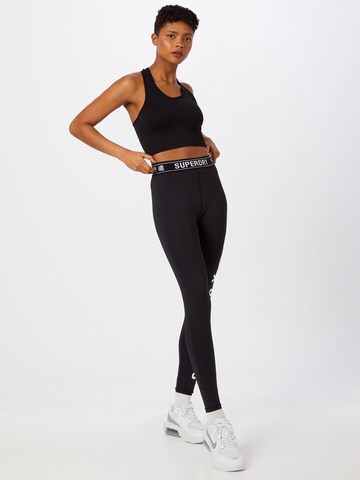 Superdry Skinny Workout Pants in Black
