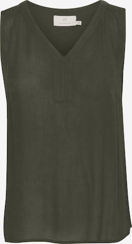 Kaffe Top 'Amber' in Green: front