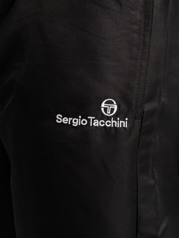 Sergio Tacchini Tapered Sporthose 'Carson 021' in Schwarz