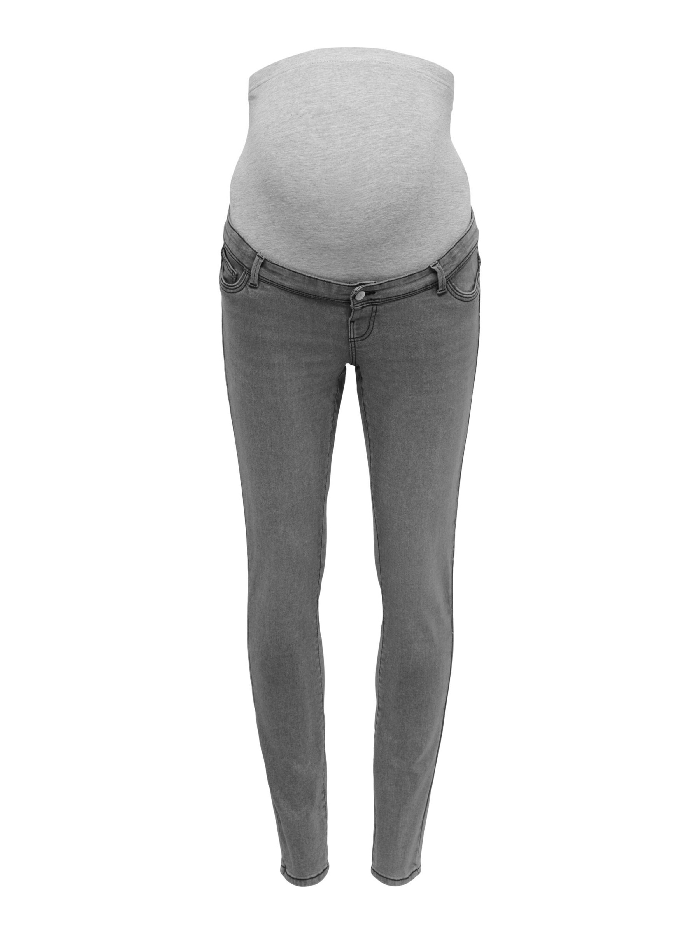 Only Maternity Jeans 'OLMally' in Grijs: voorkant