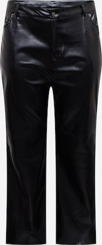 Regular Pantaloni 'JAC JOSSA' de la In The Style Curve pe negru: față