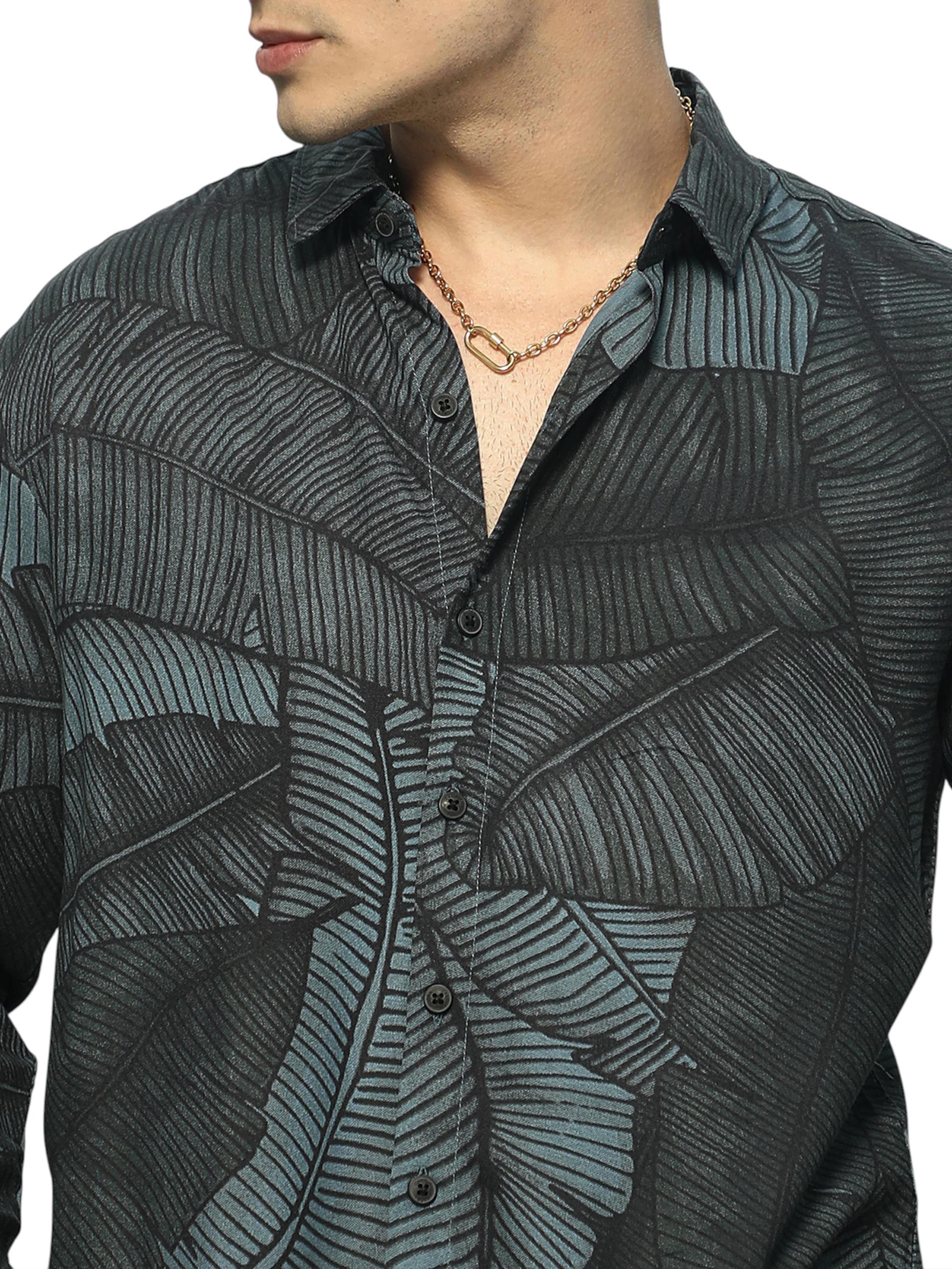 Campus Sutra Regular Fit Skjorte 'Amalia' i grøn