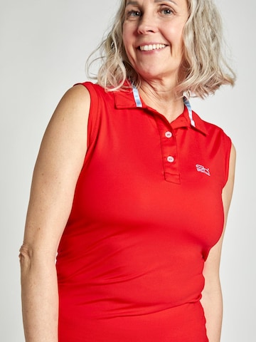 SPORTKIND - Camiseta funcional 'Poloshirt' en rojo: frente