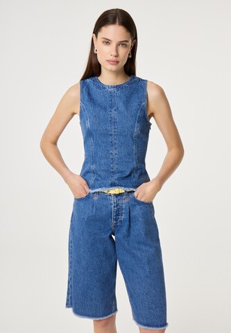 Fabienne Chapot Top in Blauw: voorkant