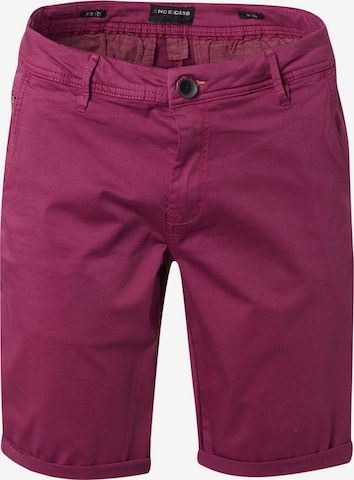 No Excess Regular Chino Pants in Purple: front