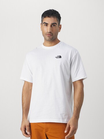Tricou funcțional 'Essentials' de la THE NORTH FACE pe alb: față