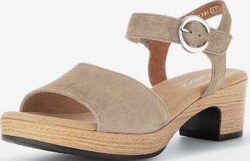 Sandales GABOR en beige : devant