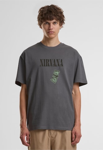 Merchcode - Camisa 'Nirvana Nevermind Dollar' em cinzento: frente