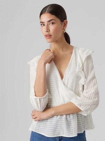 VERO MODA Bluse in Weiß