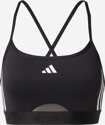 ADIDAS PERFORMANCE Bustier Urheilurintaliivit 'Hyperglam' värissä musta: edessä