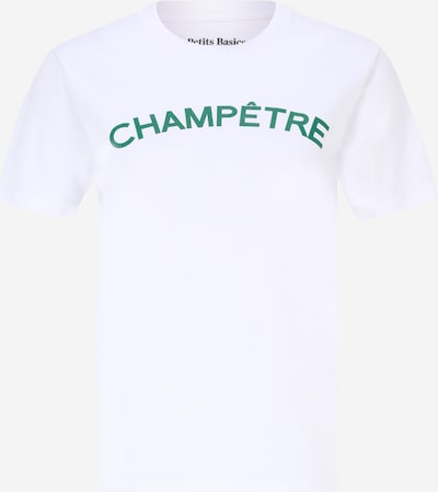 Les Petits Basics T-shirt en émeraude / blanc, Vue avec produit