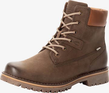 CAMEL ACTIVE Lace-Up Ankle Boots in Brown: front