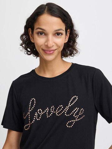 T-shirt 'Lovely ' b.young en noir