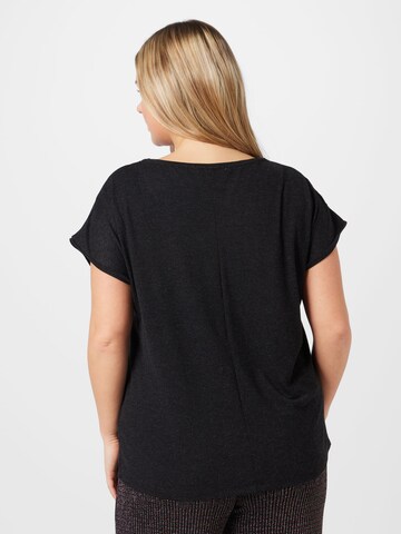 T-shirt 'Silvana' ABOUT YOU Curvy en noir