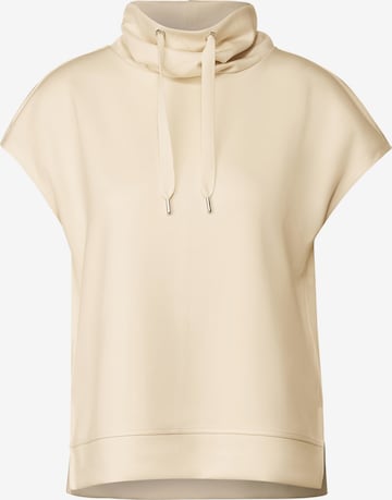 STREET ONE Sweatshirt in Beige: voorkant