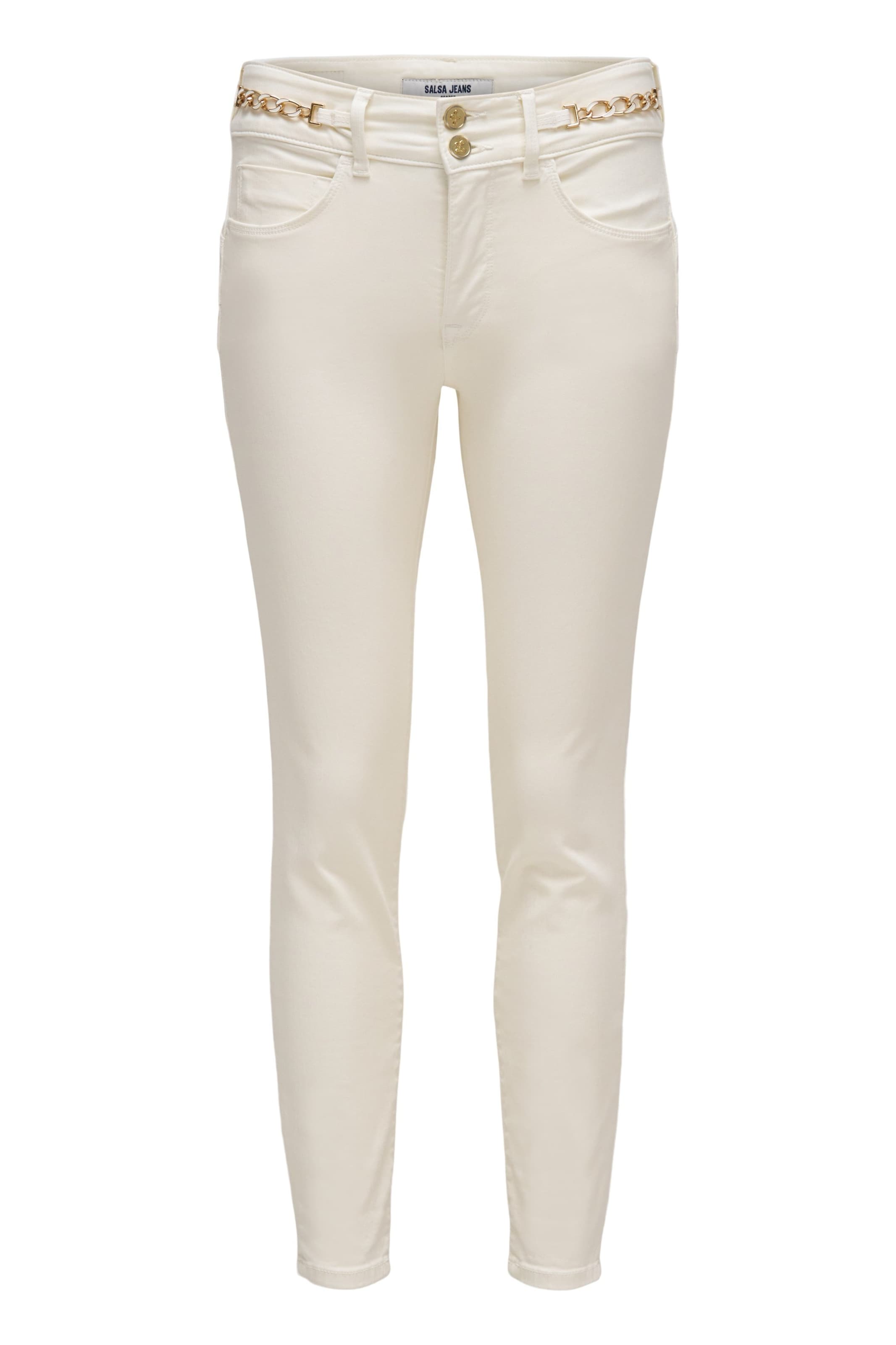 Salsa Jeans Skinny Jeans in Wit: voorkant