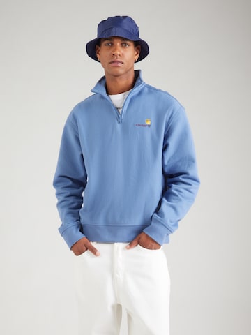 Carhartt WIP Средняя посадка Свитшот в Синий: спереди