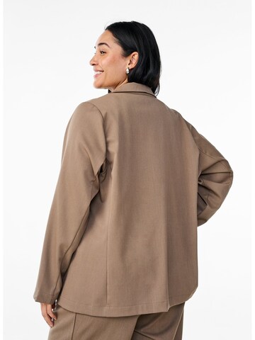 Zizzi Blazer 'Evina' in Brown