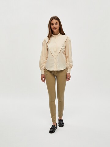 DESIRES Skinny Jeans 'Lola' in Bruin