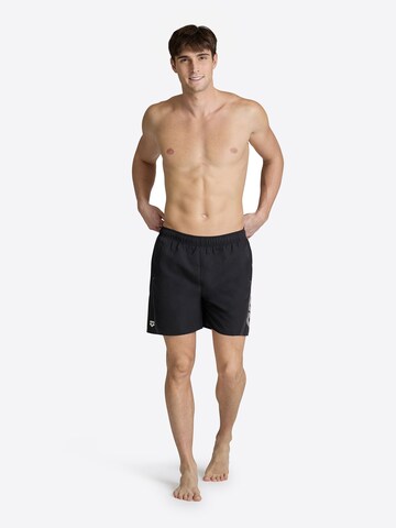 ARENA Swim Trunks 'LOGO BOXER' in Black