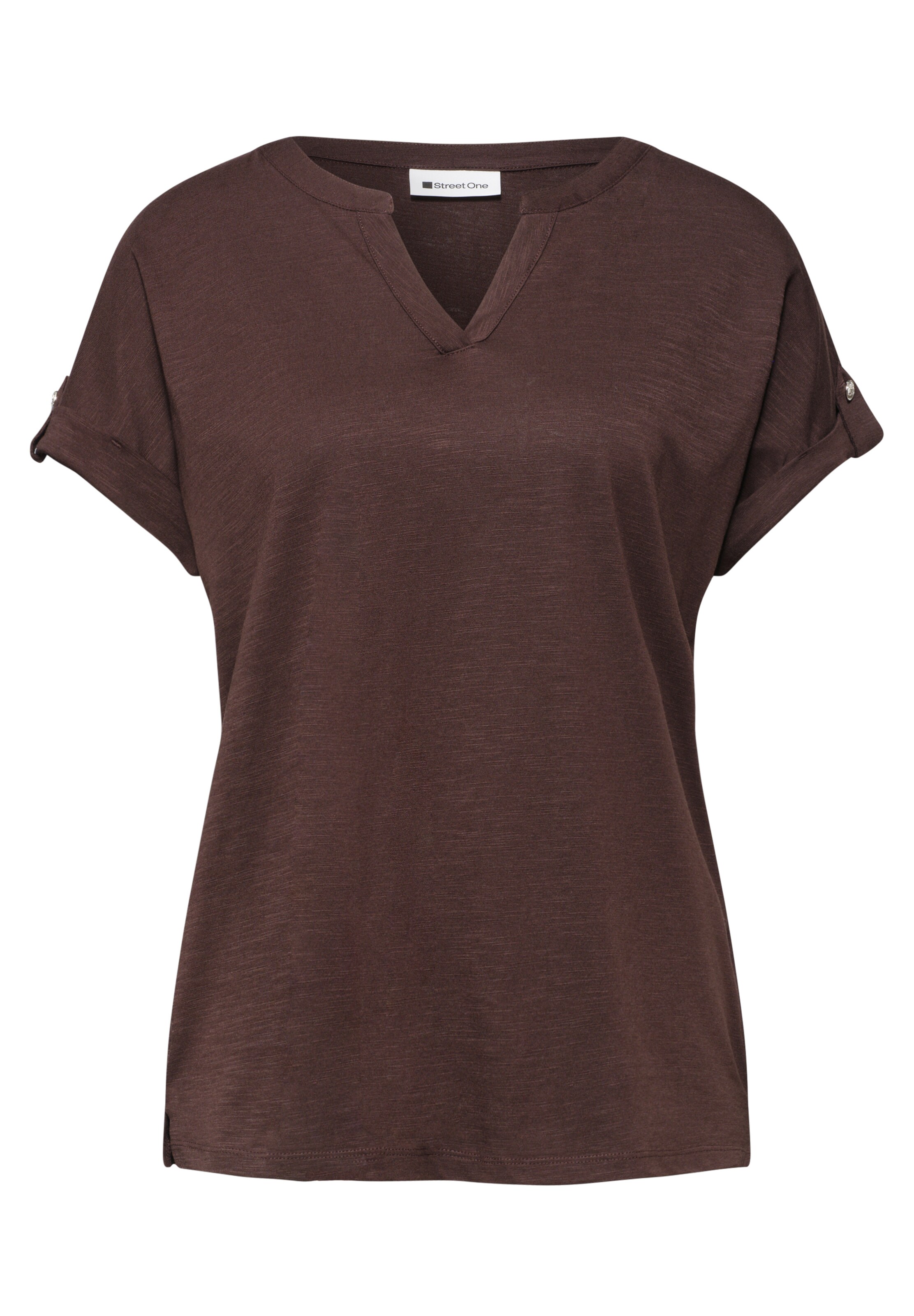 STREET ONE Shirt in Brown: front