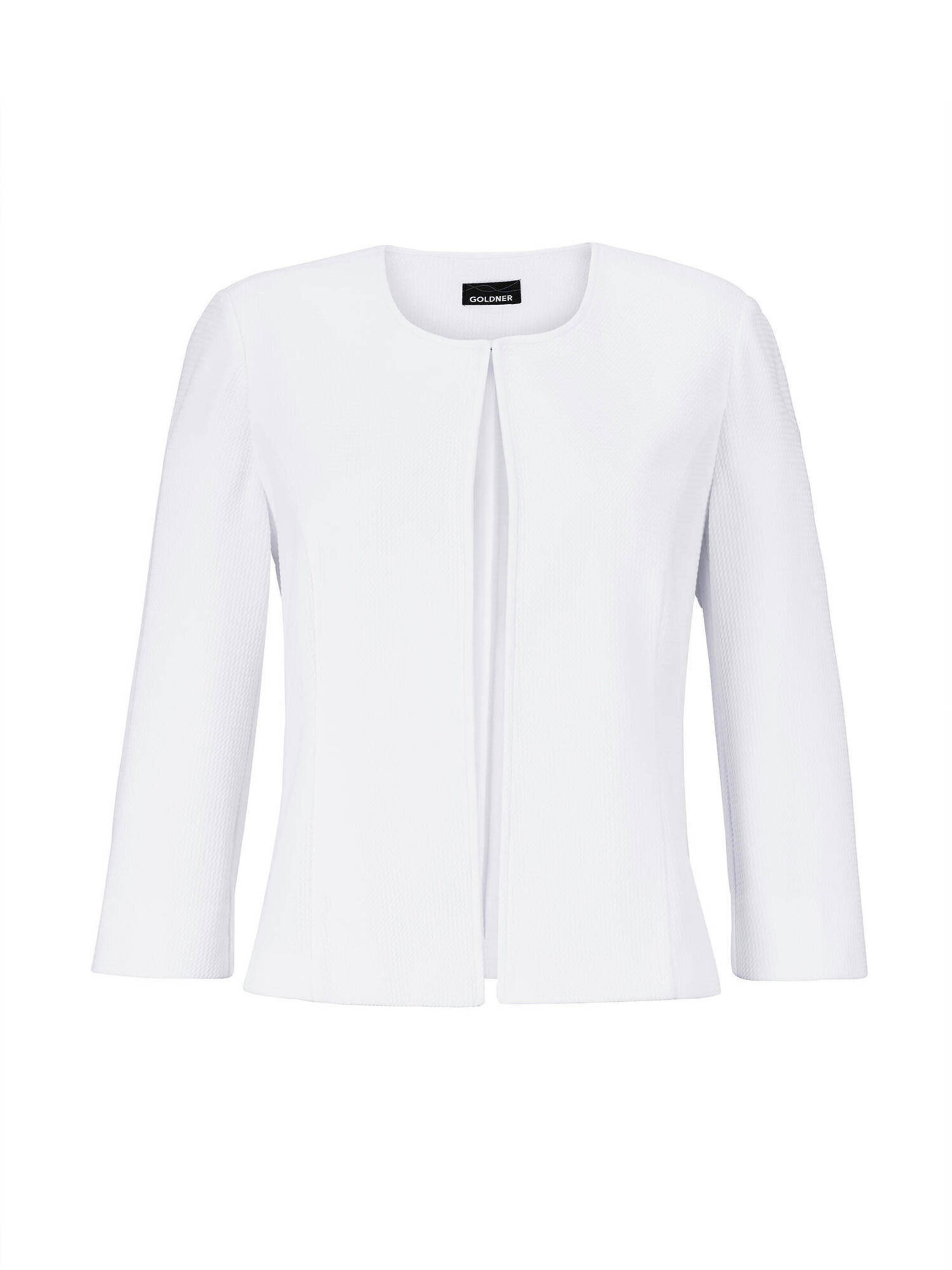 Goldner Winterjacke in Weiß: Vorderseite