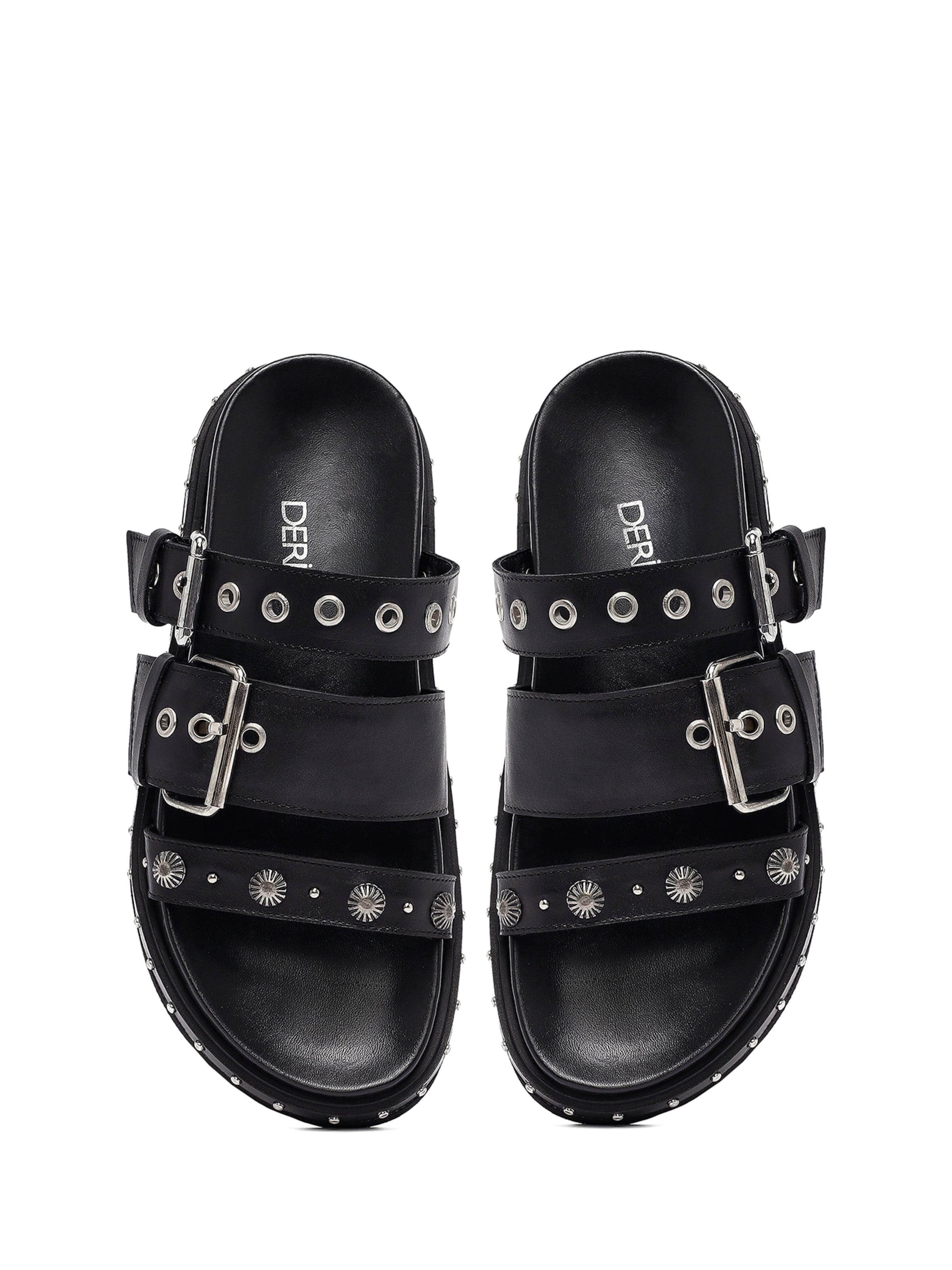 Derimod - Zapatos abiertos en negro