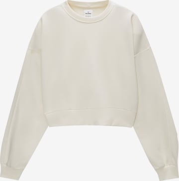 Pull&Bear Sweatshirt in Geel: voorkant