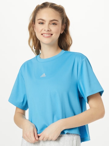 ADIDAS SPORTSWEAR Λειτουργικό μπλουζάκι σε μπλε: μπροστά