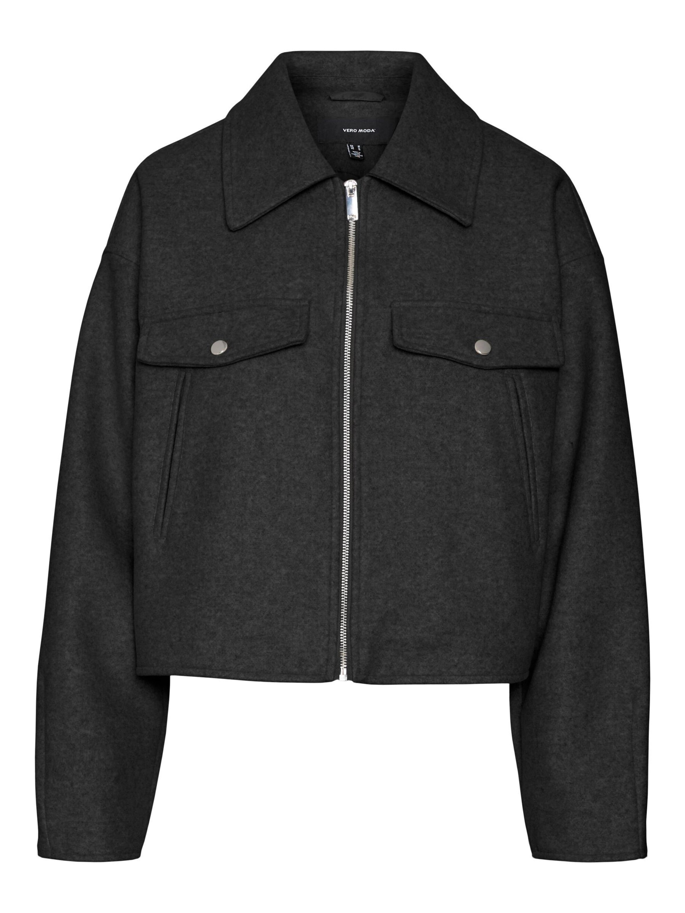 VERO MODA Between-season jacket 'FORTUNEFREJ' in Black: front