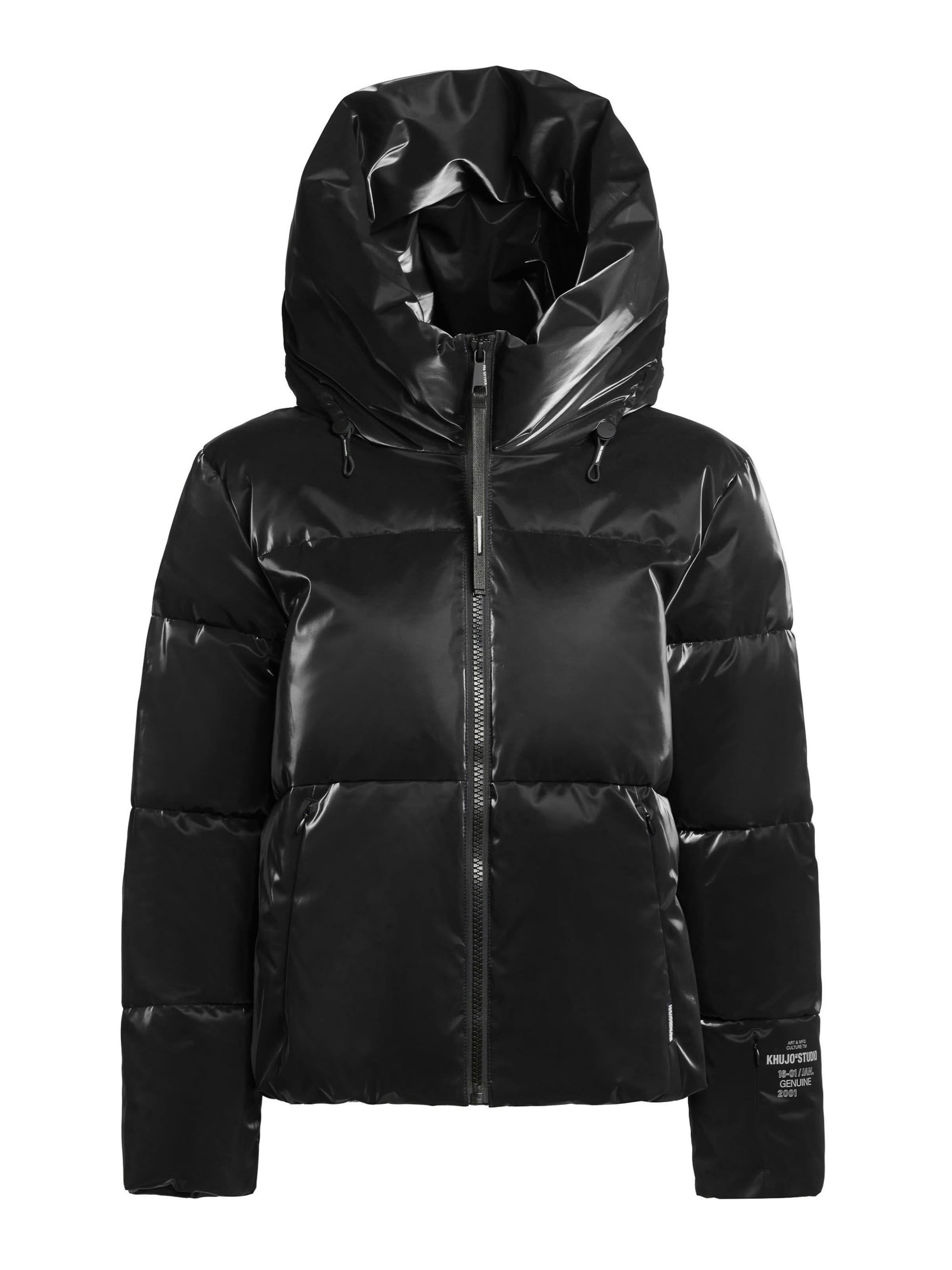 khujo Talvejope 'Audrey Shiny', värv must: eest vaates