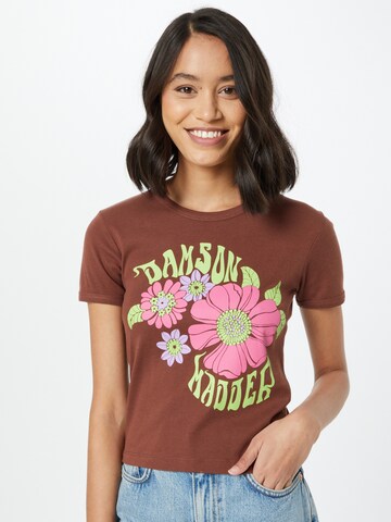 T-shirt '70S' Damson Madder en marron : devant