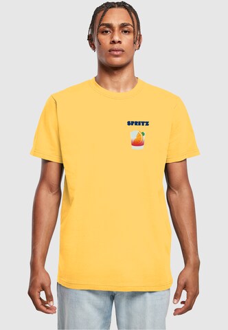 MT Men Shirt 'Vintage Spritz' in Yellow: front