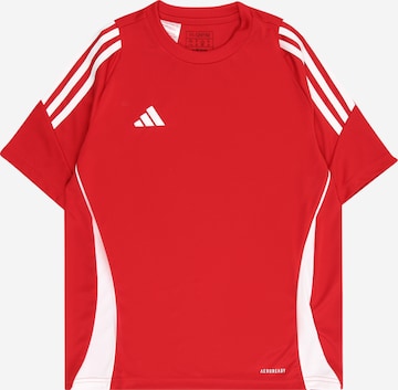 T-Shirt fonctionnel 'Tiro 24' ADIDAS PERFORMANCE en rouge : devant