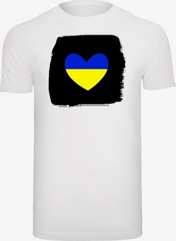 Merchcode T-Shirt 'Peace' in Weiß: predná strana