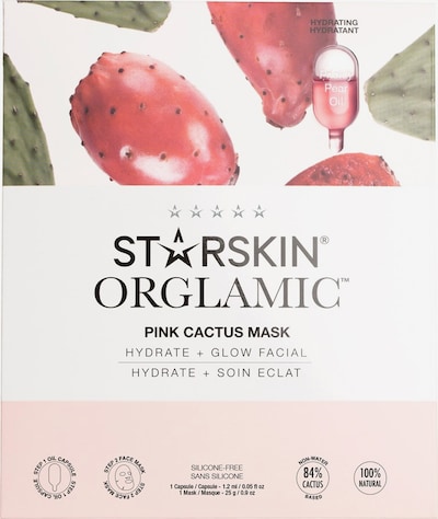 StarSkin Mask 'Orglamic Face Mask Pink Cactus' in White, Item view
