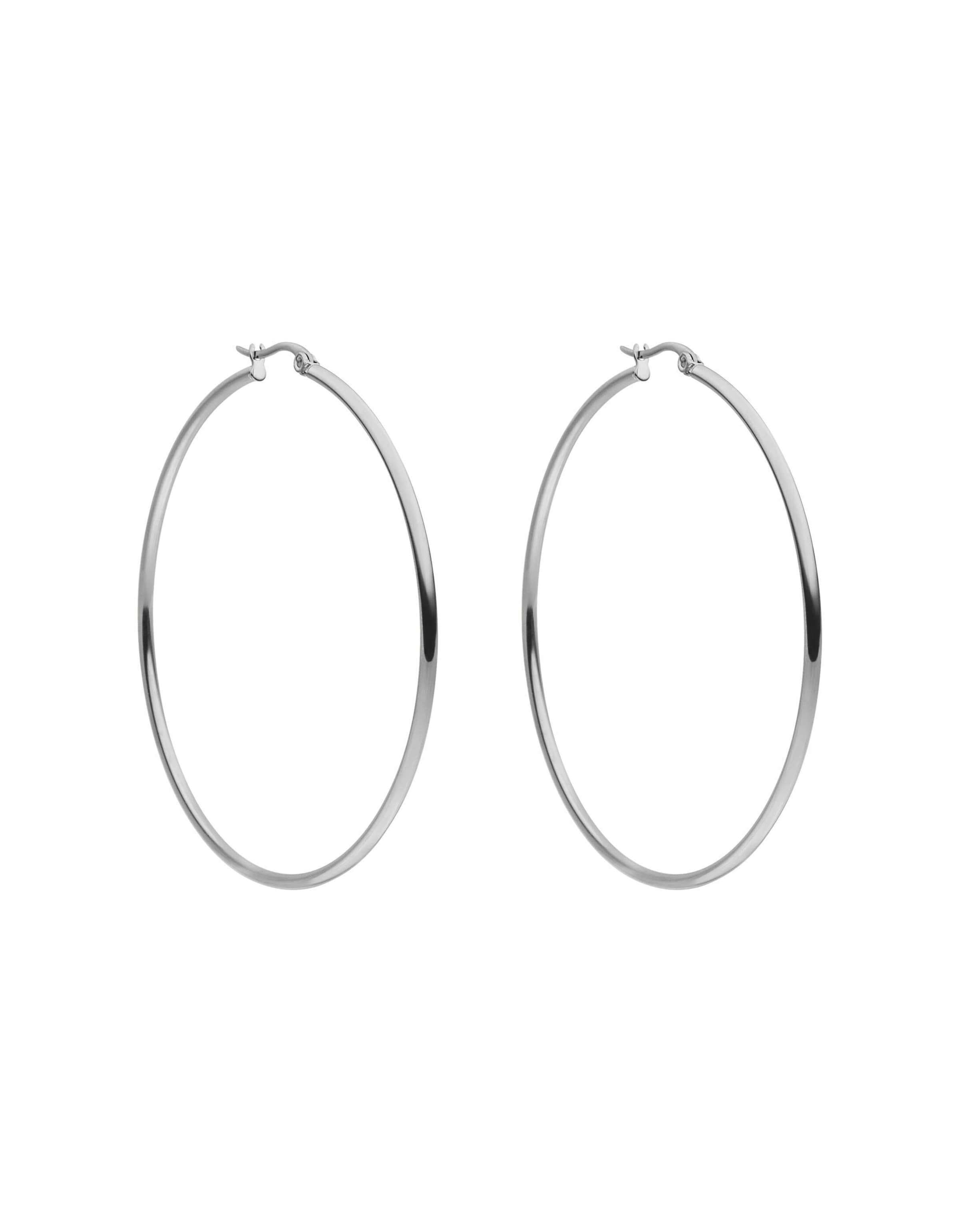 Orecchini 'Hoops' di PURELEI in argento: frontale