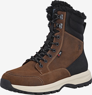 Rieker - Bota com atacadores 'U1672' em castanho: frente