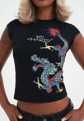 Ed Hardy - Camiseta 'Rawling Dragon' en negro