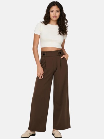 JDY Top 'JDY JDYCIRKELINE S/S CROP TOP KNT NOOS MAGLIONCINO' w kolorze biały