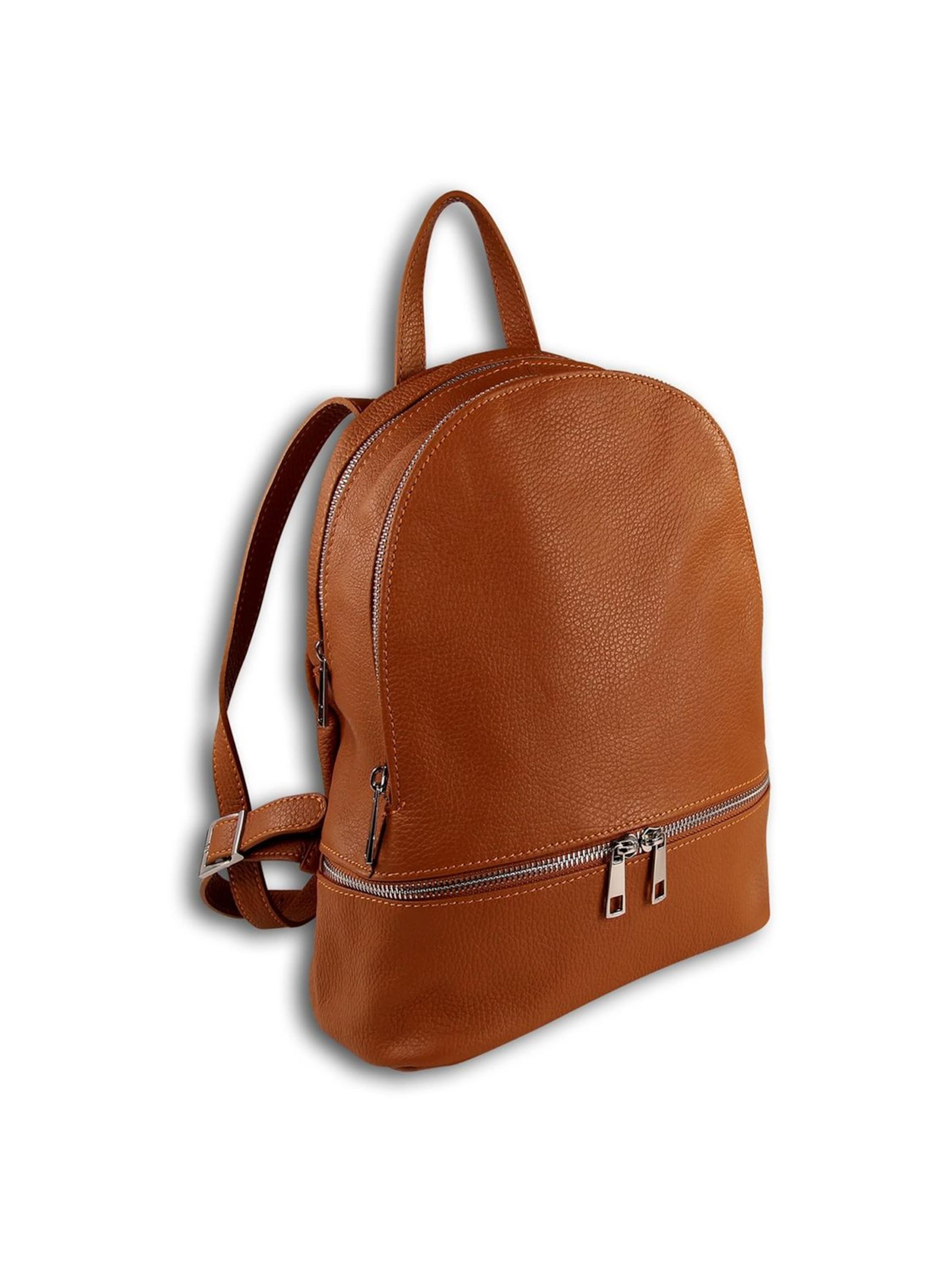 Sac à dos Toscanto en marron : devant