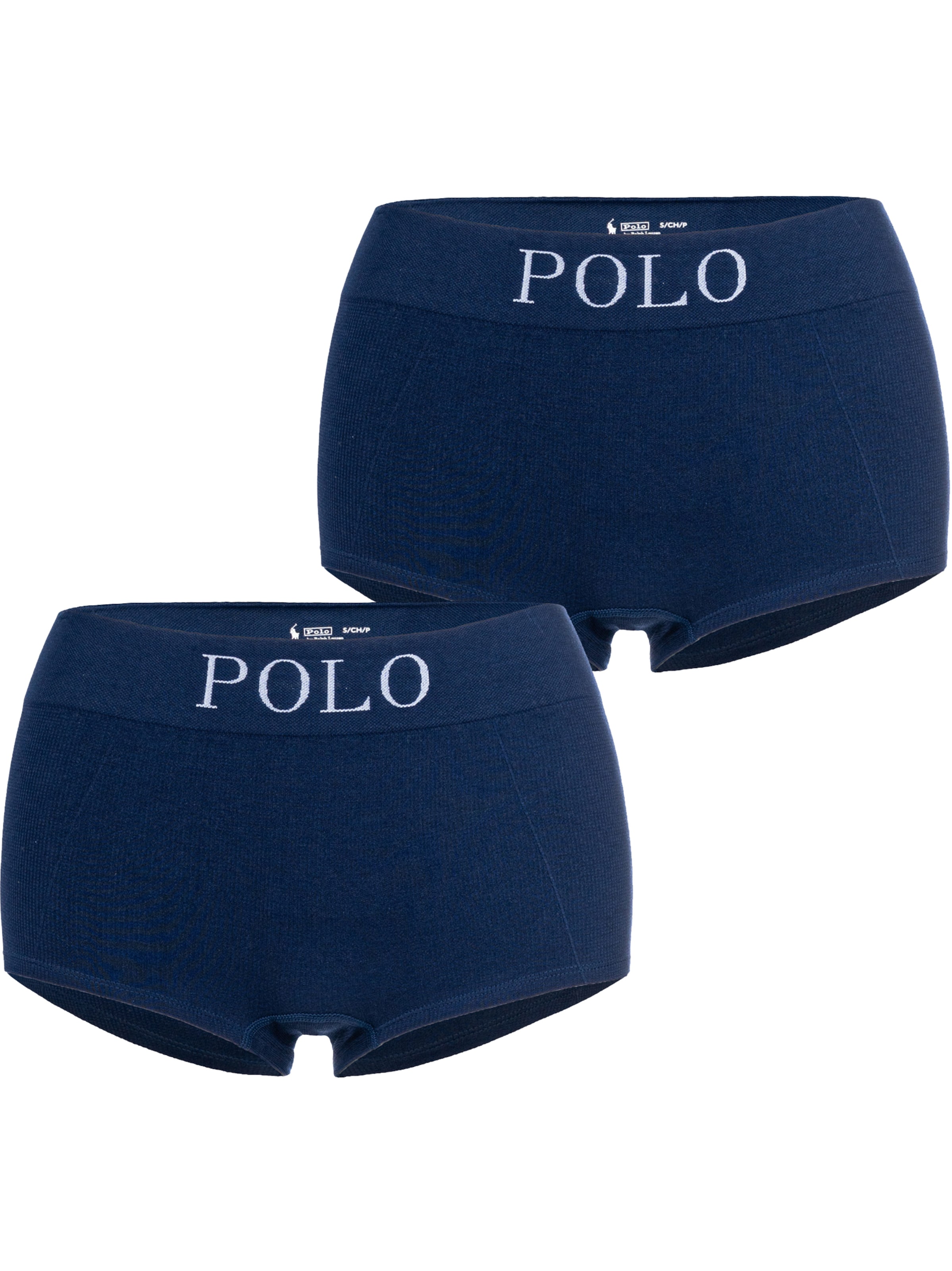 Shorty ' Ribbed Seamless ' Polo Ralph Lauren en bleu : devant