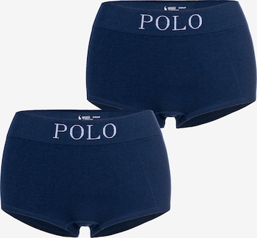 Shorty ' Ribbed Seamless ' Polo Ralph Lauren en bleu : devant