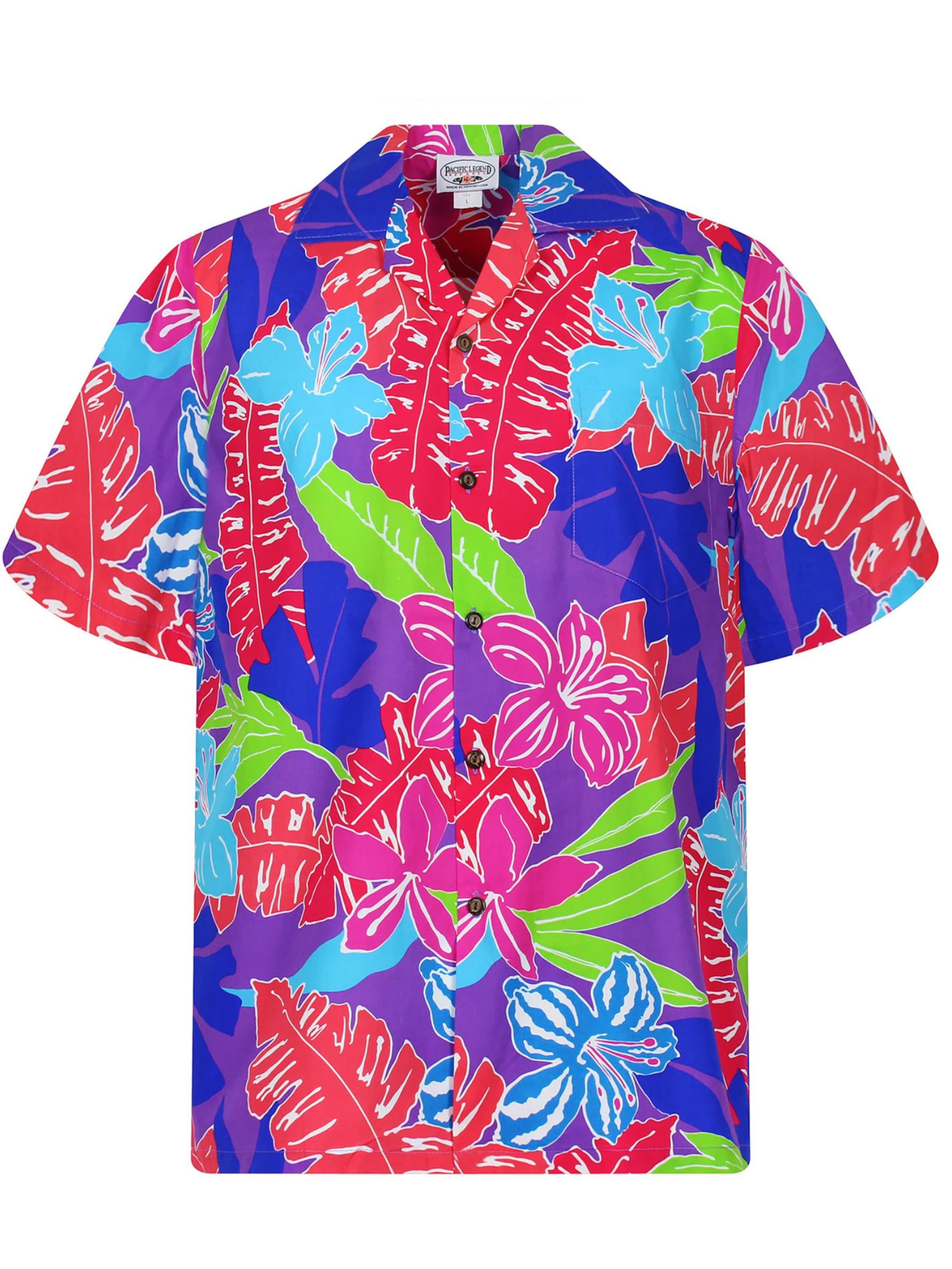 Pacific Legend Regular Fit Hemd 'Funky'‌‌‌‌‌ in Lila: Vorderseite