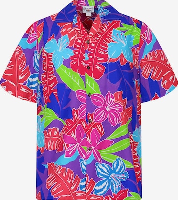 Pacific Legend Regular Fit Hemd 'Funky' in Lila: Vorderseite